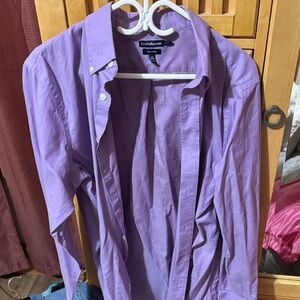croft & barrow Men's Light Purple Button-Up Dress Shirt